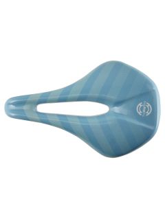 Bicycle Saddle Full Carbon Customized Big Ring Arrow Blue/Green