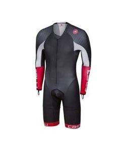 CASTELLI BODY PAINT 3.3 SPEED SUIT LS BLACK/WHITE/RED 
