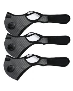 3 PACK - X-Band Face Sport Mask - Grey