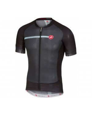 CASTELLI Aero Race 5.1 Jersey FZ Anthracite/Black/Pale Blue