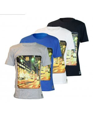 The Big Ring Mens T-Shirt City Streets (BR1022)