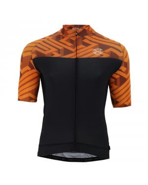 Jersey S/S Big Ring Orange Maze