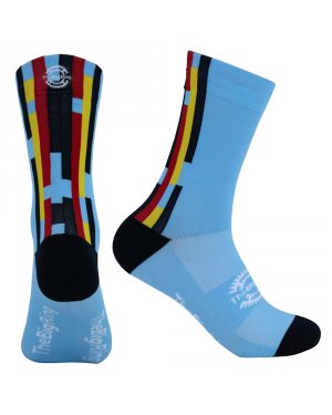 Sock Big Ring Belgium Blue