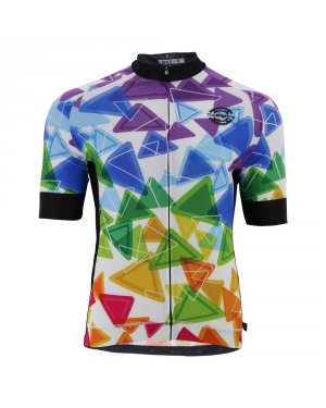 Jersey S/S Multi Coloured Triangles