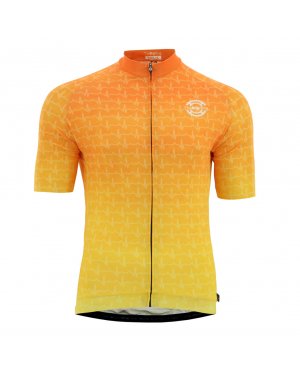 Jersey S/S Big Ring Heartbeat Orange Fade