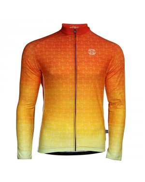 Jacket L/S Big Ring Heartbeat Orange Fade