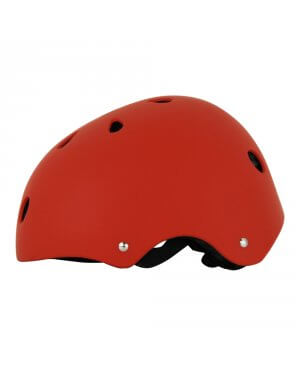 Helmet - Urban lid - Cool matte Red. Big ring-Cycling